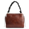 Bolsa De Mão Couro Marrom / Preto - imagem 3