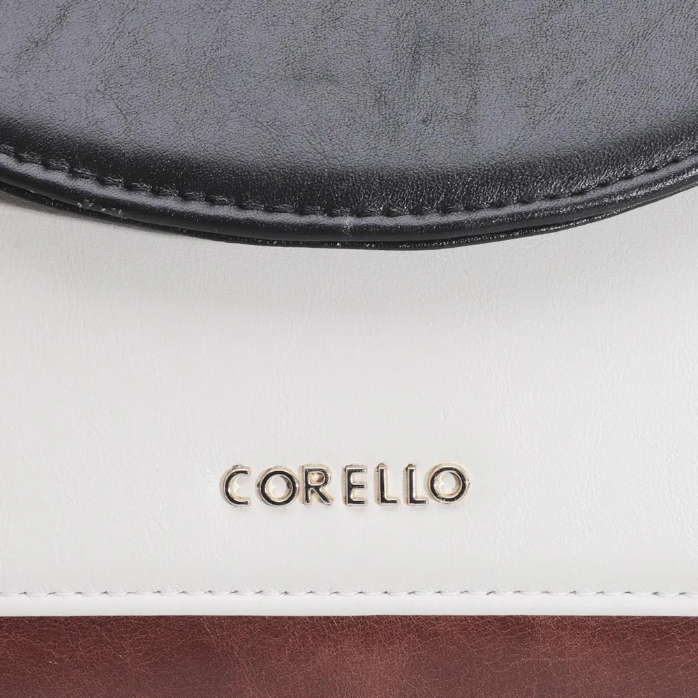Bolsa De Mão Couro Marrom/Preto/Off White - imagem 6