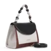Bolsa De Mão Couro Marrom/Preto/Off White - imagem 3