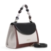 Bolsa De Mão Couro Marrom/Preto/Off White - imagem 3