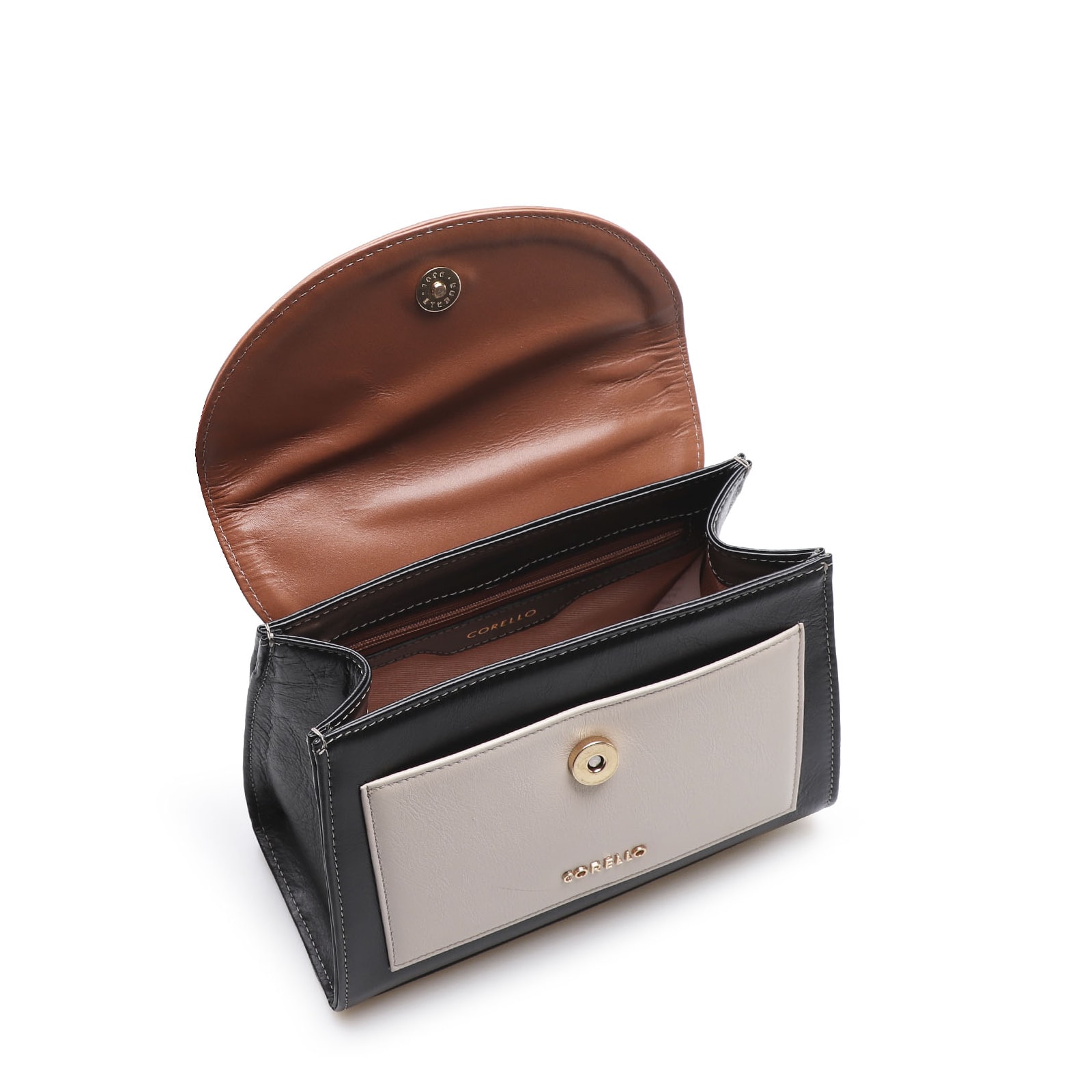 Bolsa De Mão Couro Multicolorido