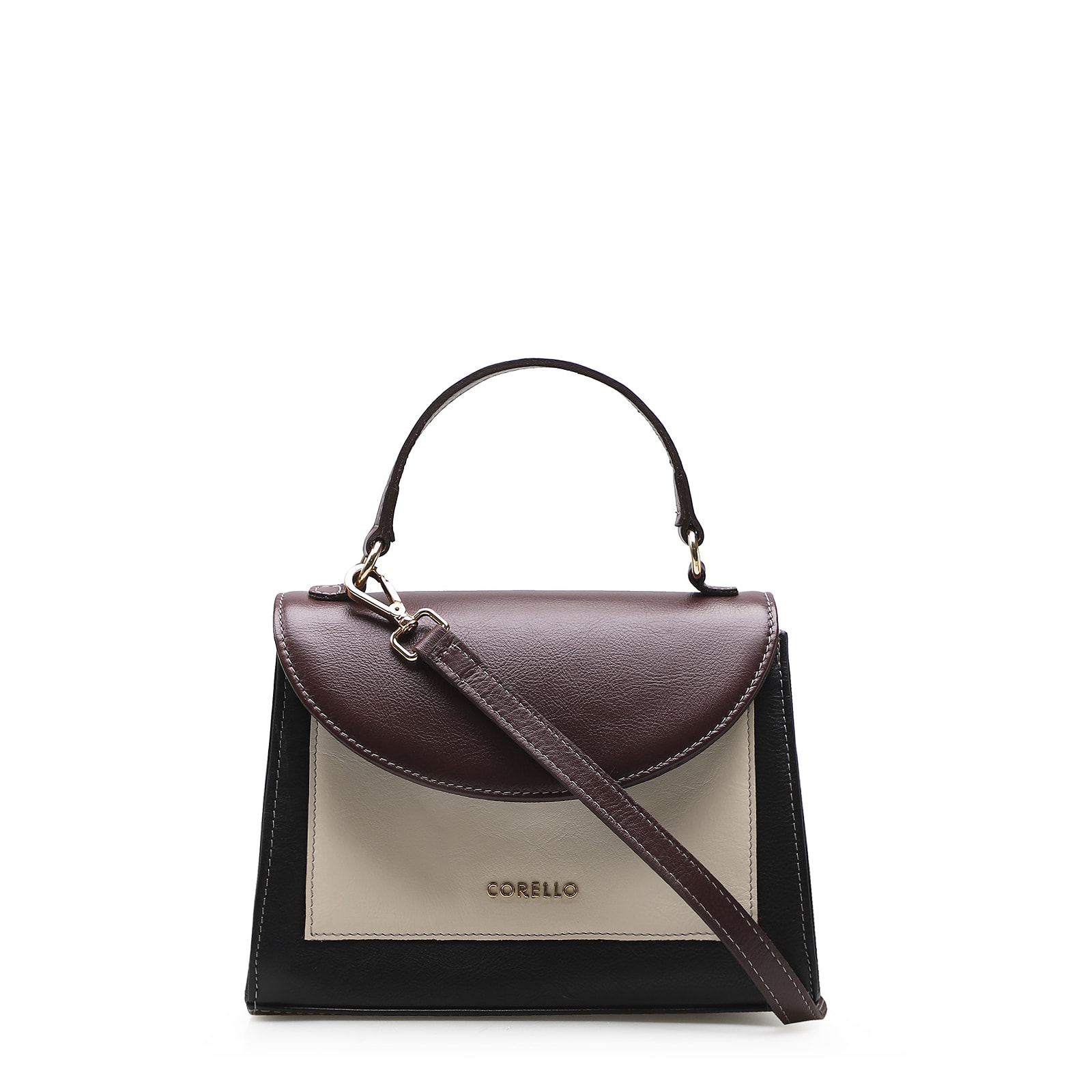 Bolsa De Mão Couro Multicolorido
