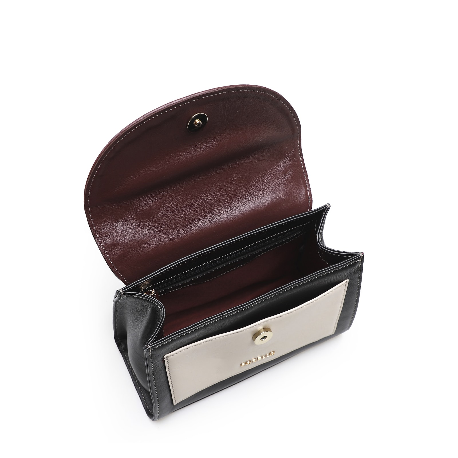 Bolsa De Mão Couro Multicolorido