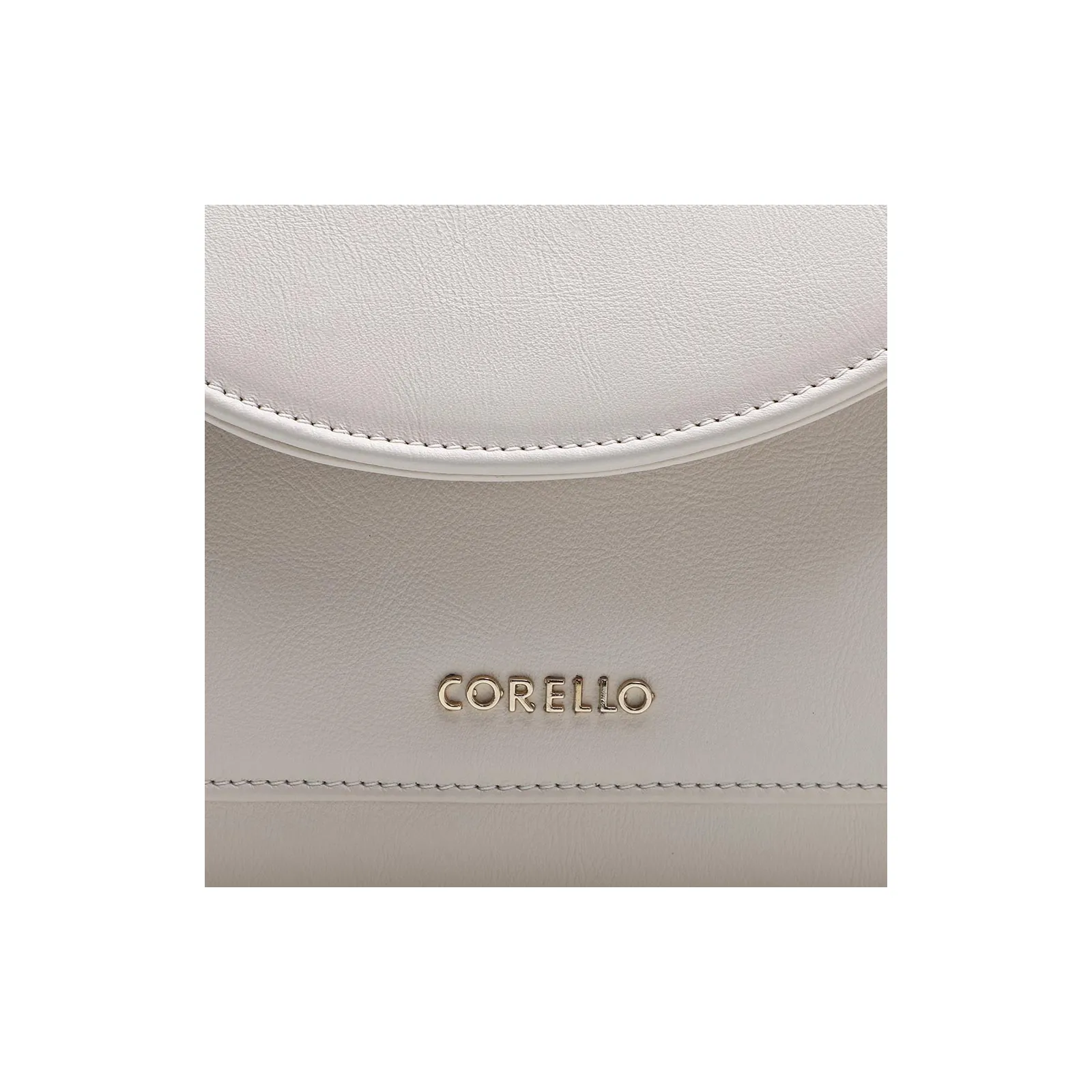 Bolsa De Mão Couro Off White