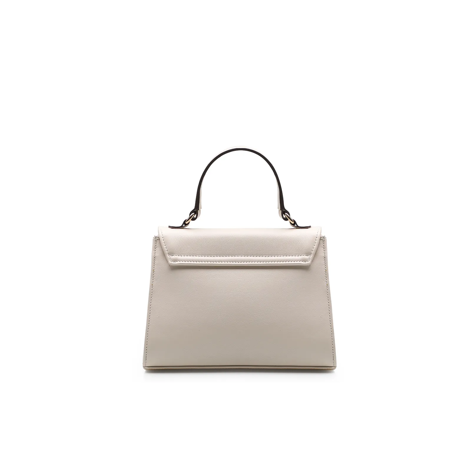 Bolsa De Mão Couro Off White