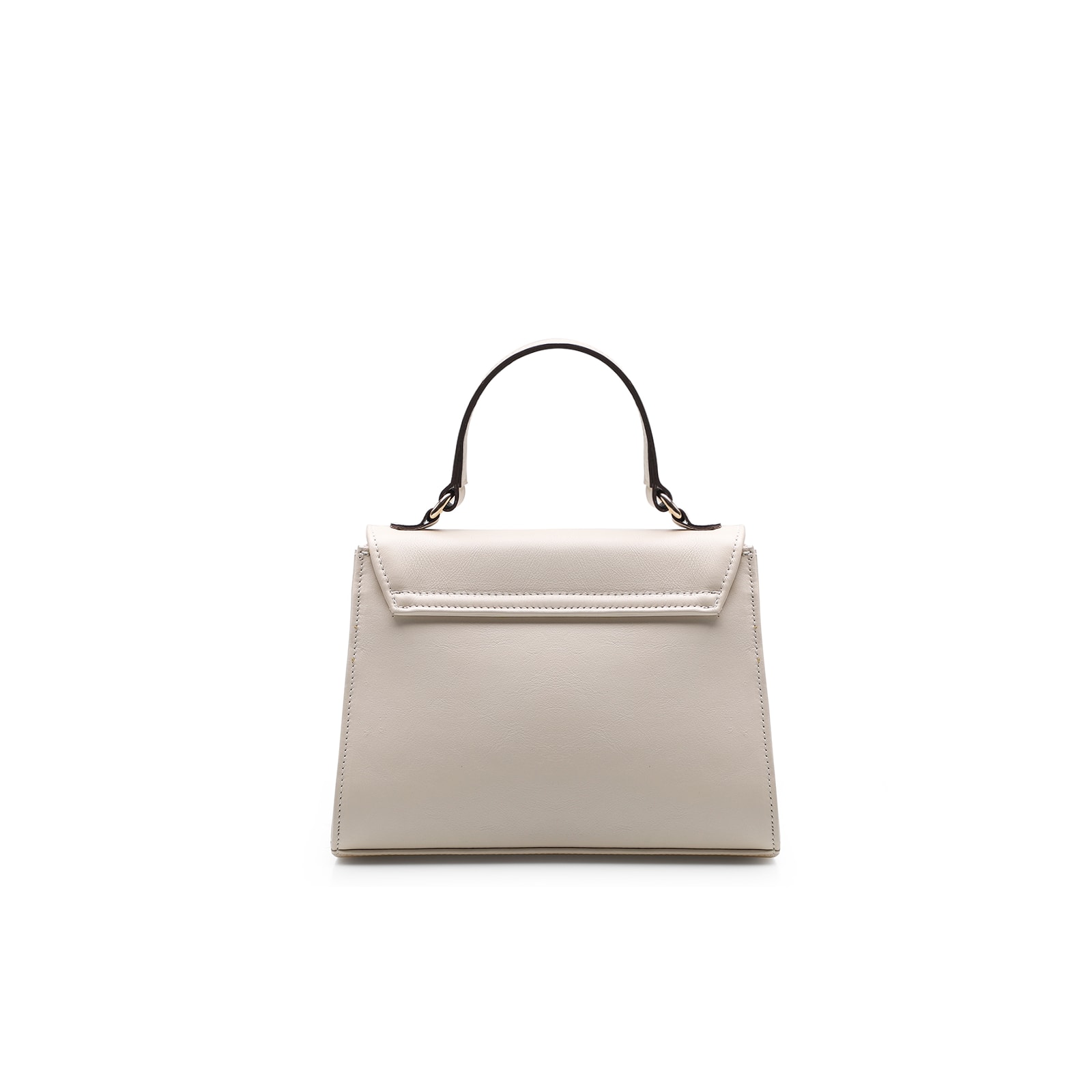 Bolsa De Mão Couro Off White