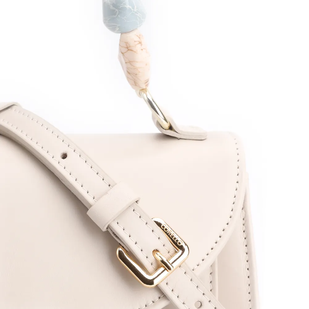 Bolsa De Mão Couro Off White - imagem 5