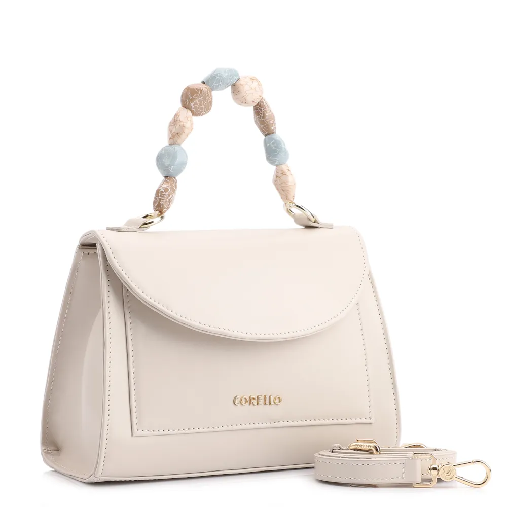 Bolsa De Mão Couro Off White - imagem 2