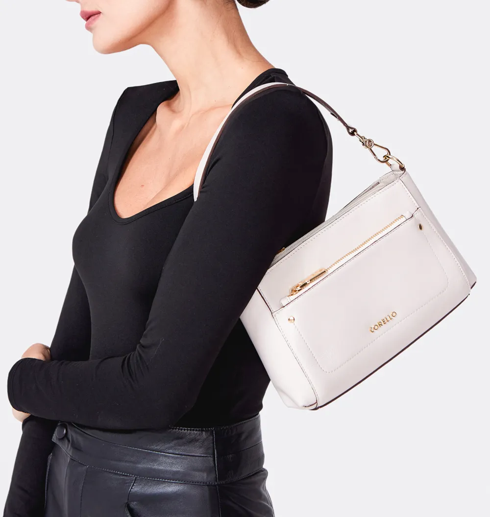 Bolsa De Mão Couro Off White - imagem 2