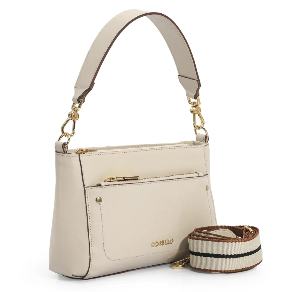 Bolsa De Mão Couro Off White - imagem 3