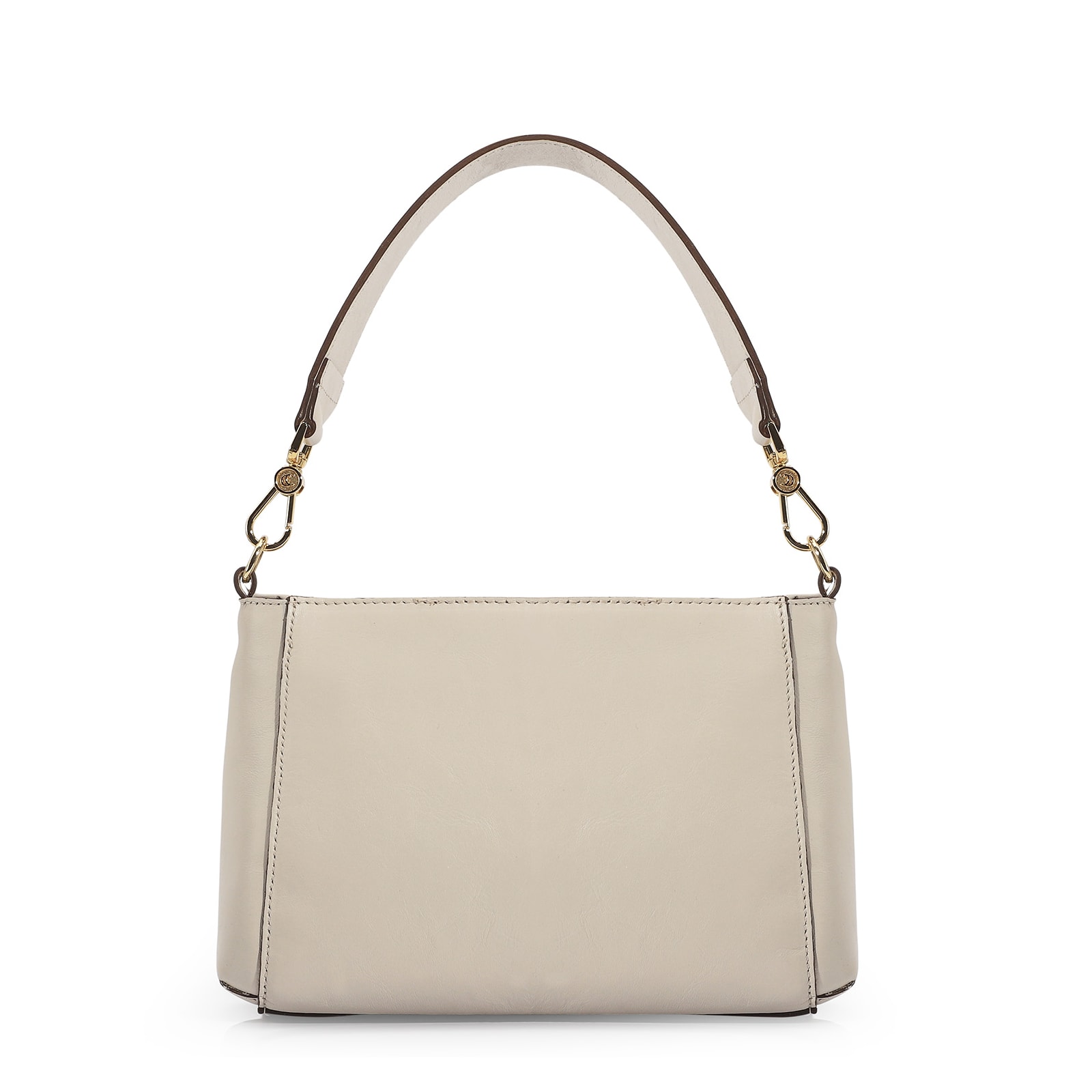 Bolsa De Mão Couro Off White