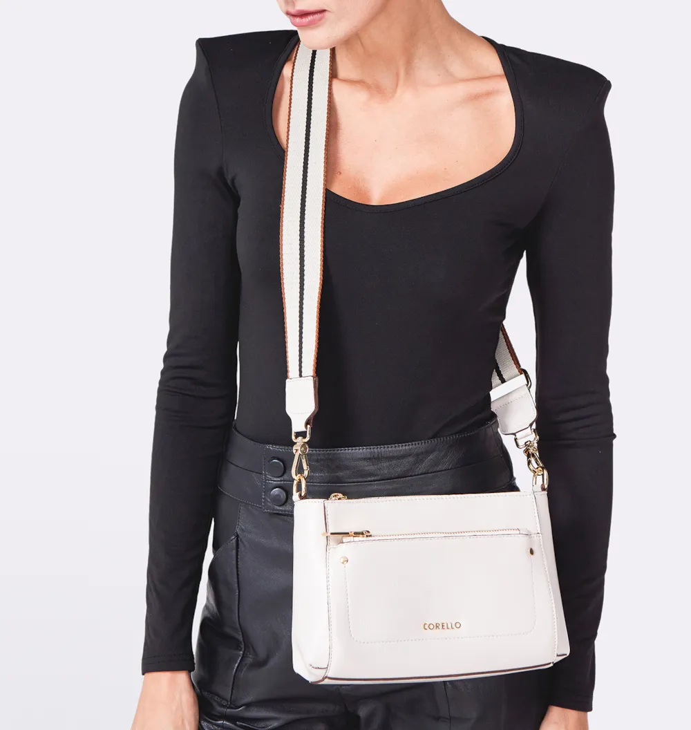Bolsa De Mão Couro Off White - imagem 9