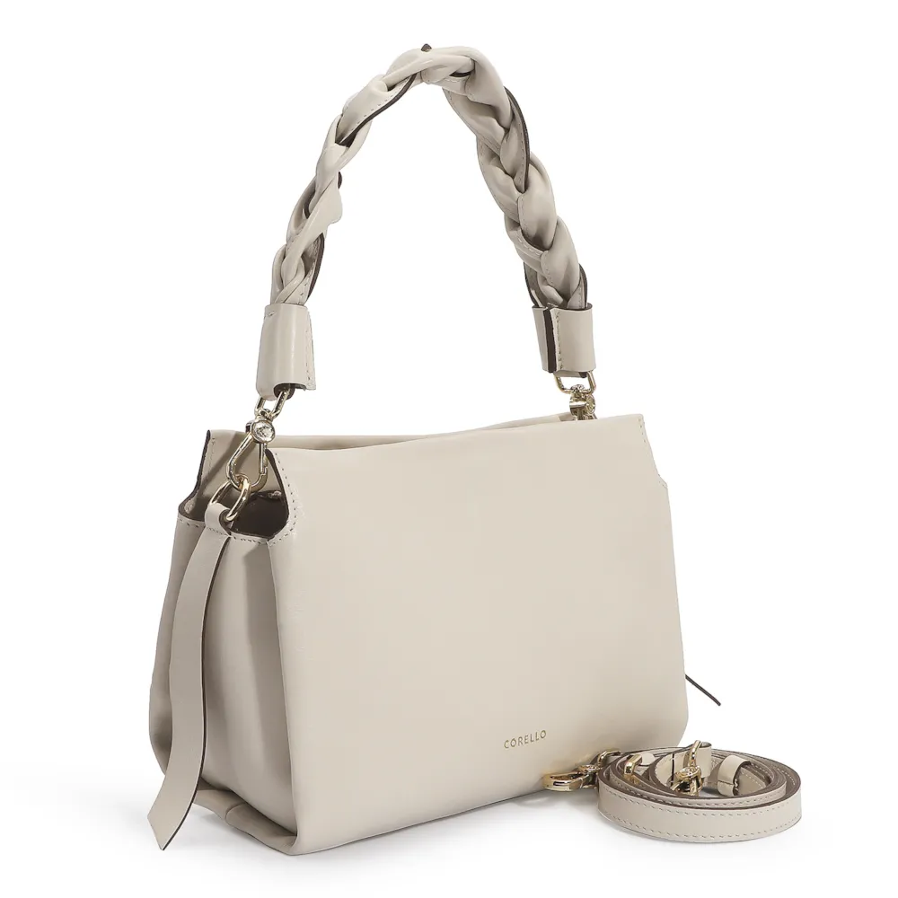 Bolsa De Mão Couro Off White - imagem 3