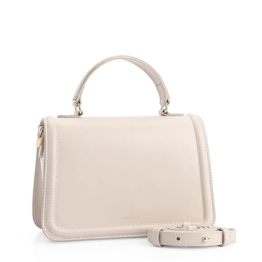 Bolsa De Mão Couro Off White - imagem 2