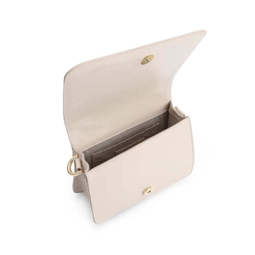 Bolsa De Mão Couro Off White - imagem 4