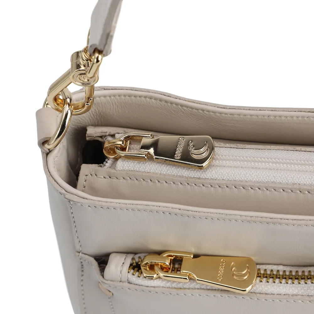 Bolsa De Mão Couro Off White - imagem 5