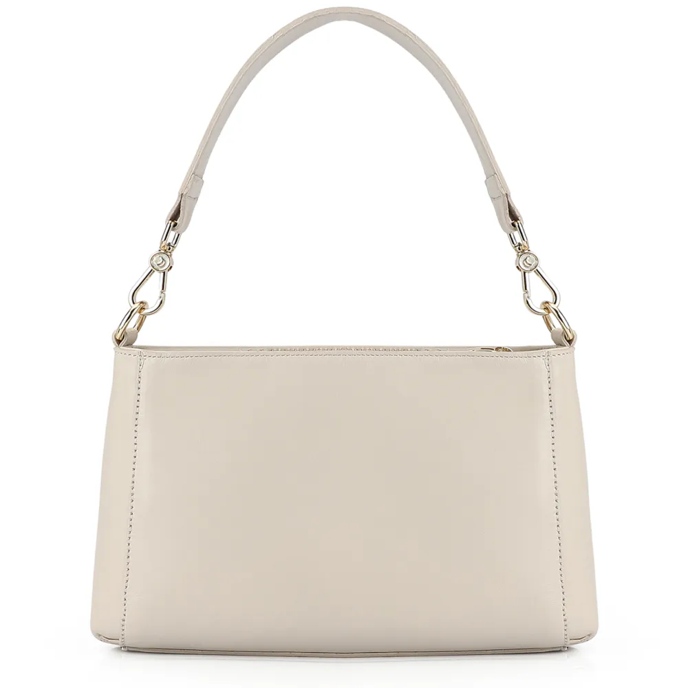 Bolsa De Mão Couro Off White - imagem 3