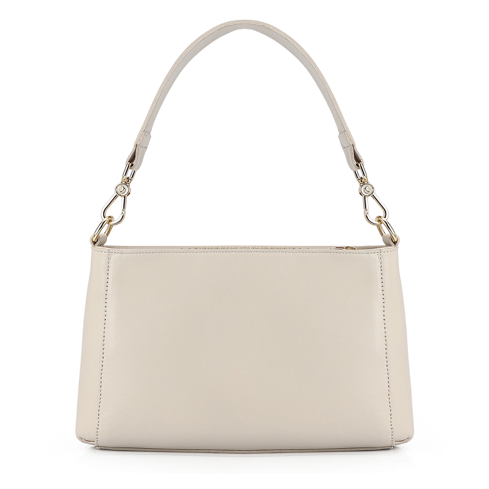 Bolsa De Mão Couro Off White