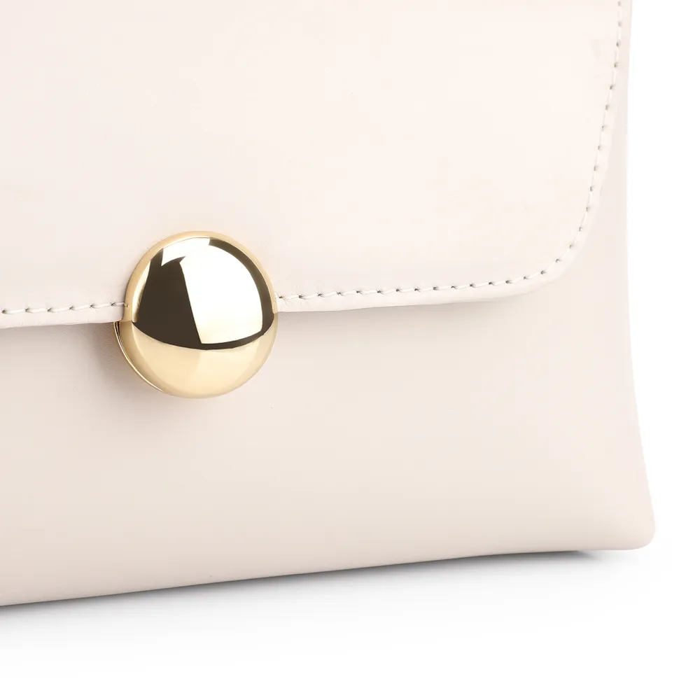 Bolsa De Mão Couro Off White - imagem 5