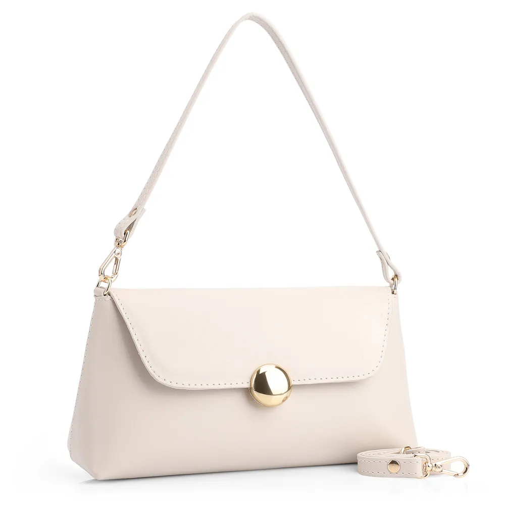 Bolsa De Mão Couro Off White - imagem 2