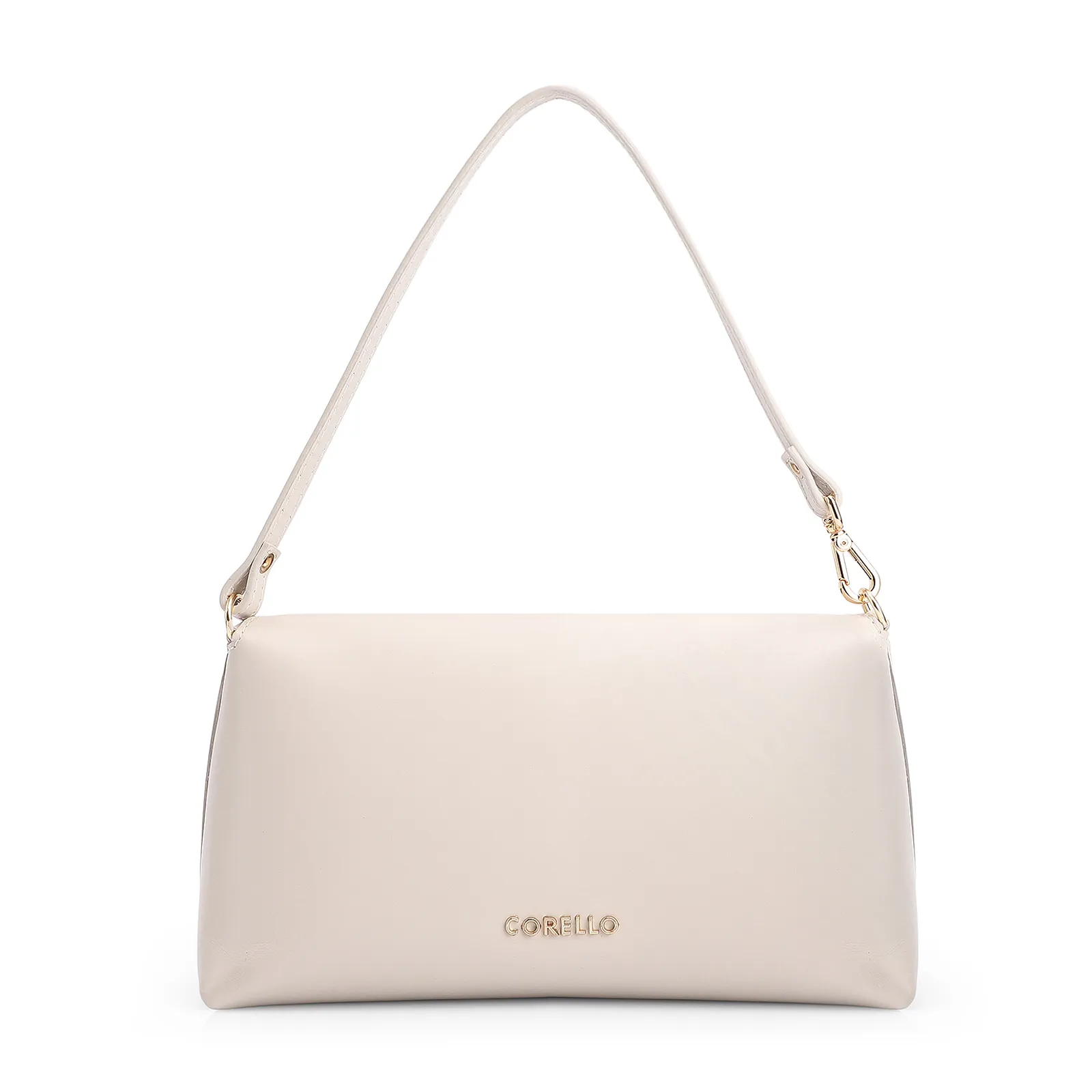 Bolsa De Mão Couro Off White