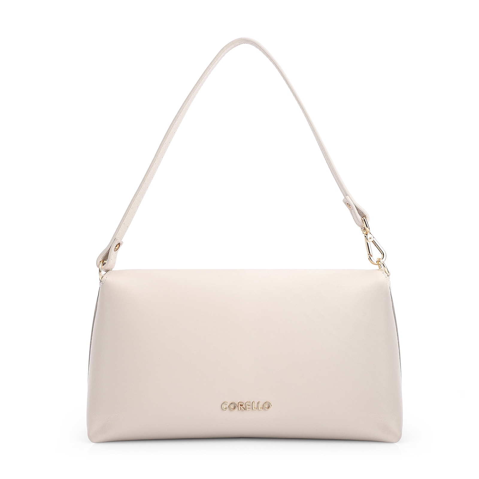 Bolsa De Mão Couro Off White