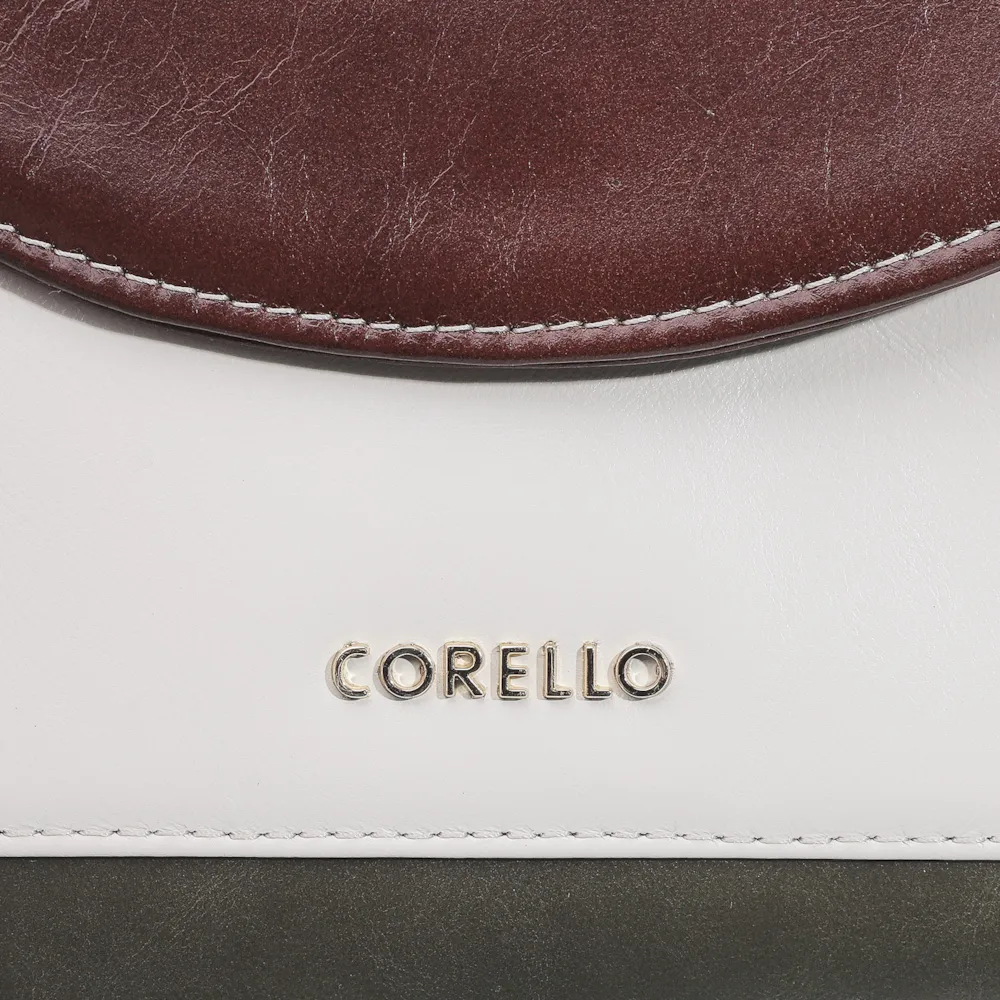 Bolsa De Mão Couro Oliva/Couro Nuvem - imagem 5