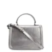 Bolsa De Mão Couro Prata - imagem 1
