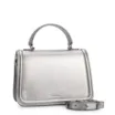 Bolsa De Mão Couro Prata - imagem 2