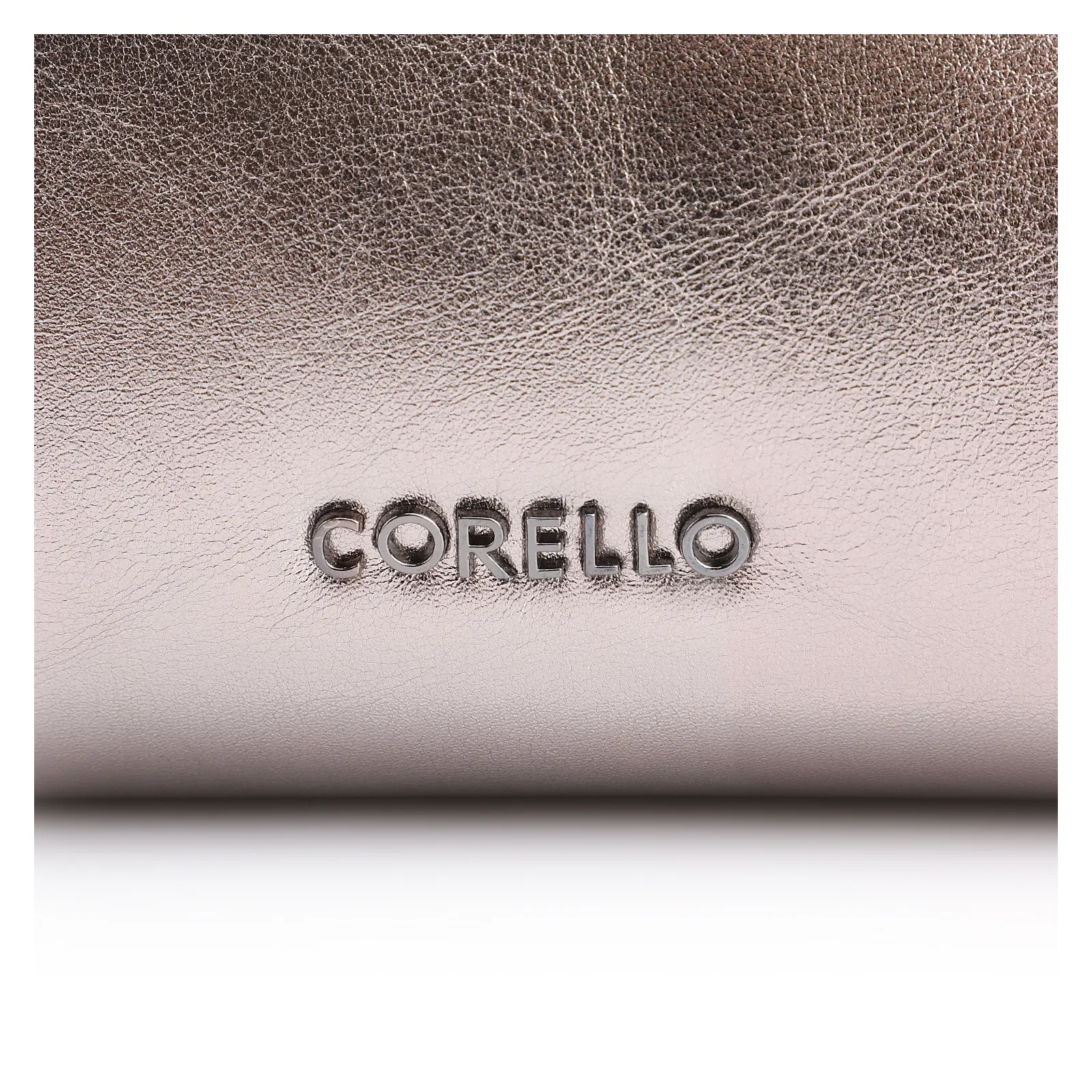Bolsa De Mão Couro Prata