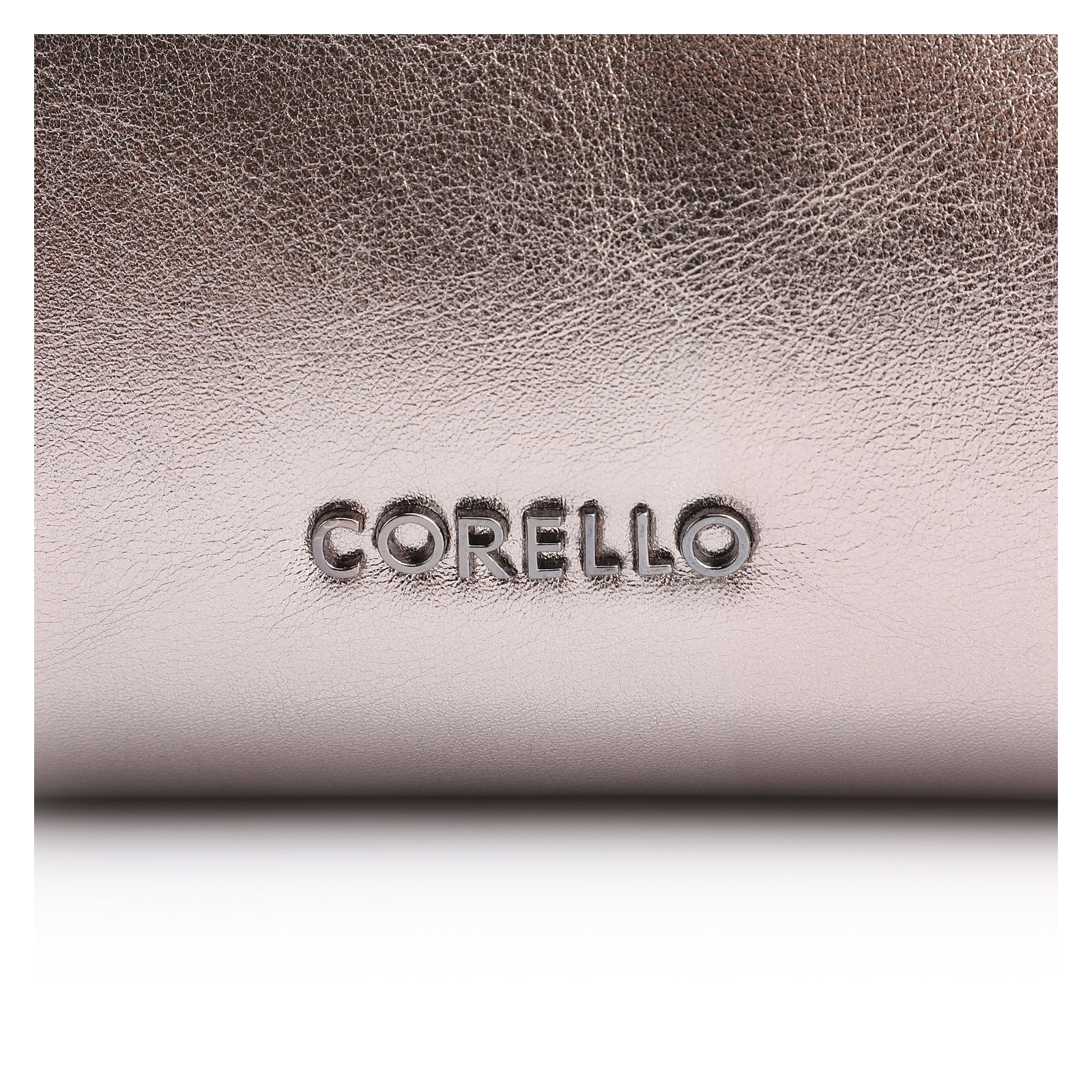 Bolsa De Mão Couro Prata