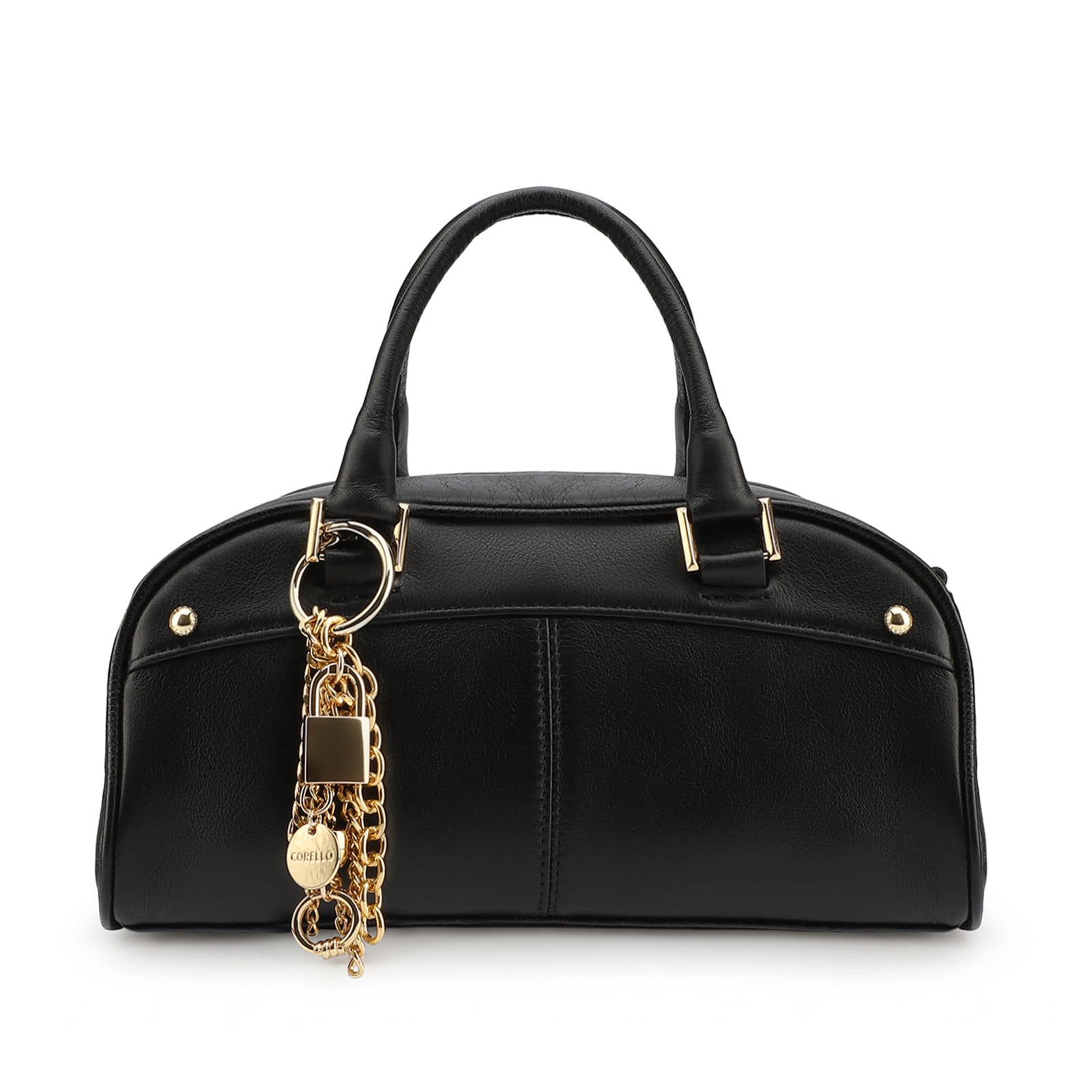 Bolsa De Mão Couro Preto