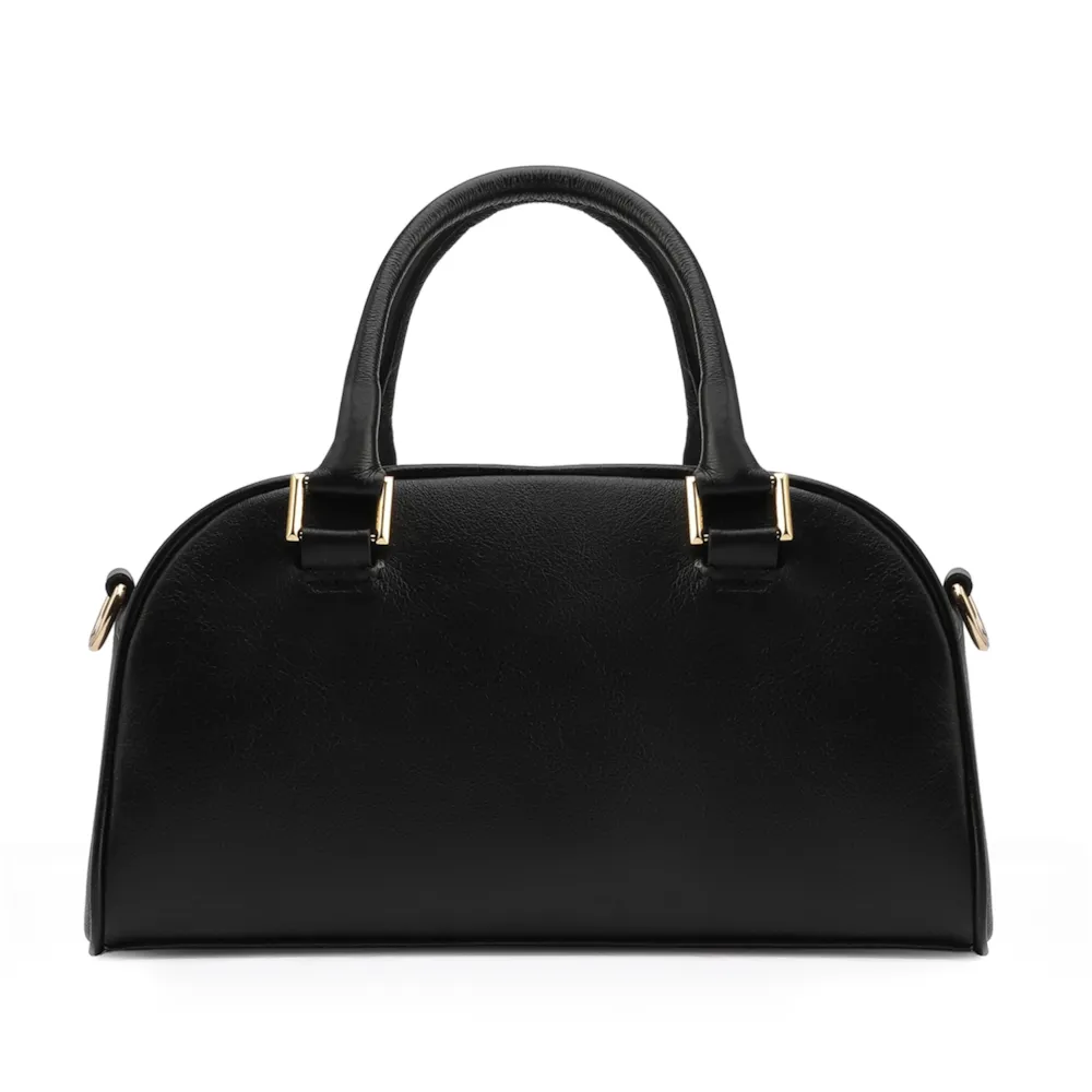 Bolsa De Mão Couro Preto - imagem 3