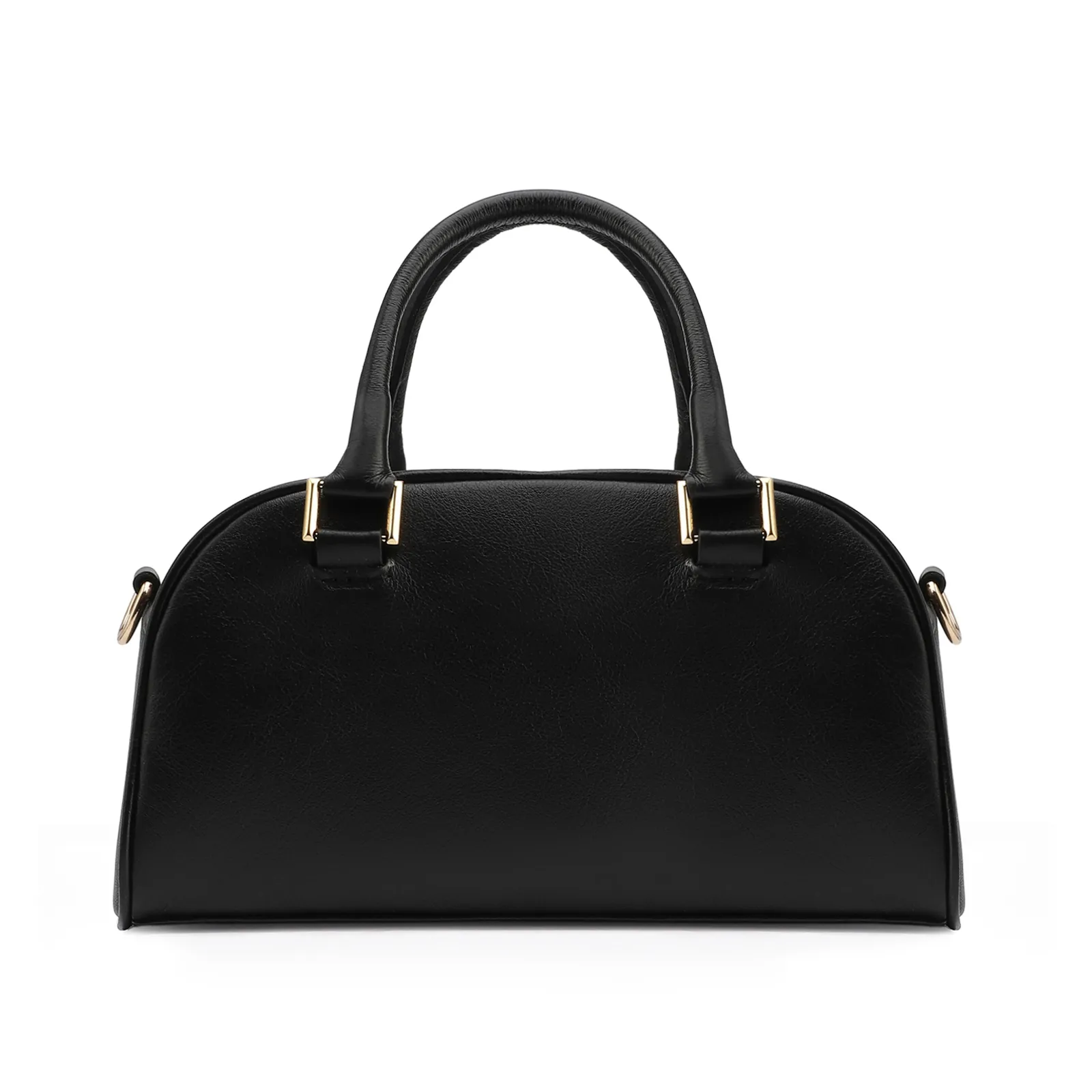Bolsa De Mão Couro Preto