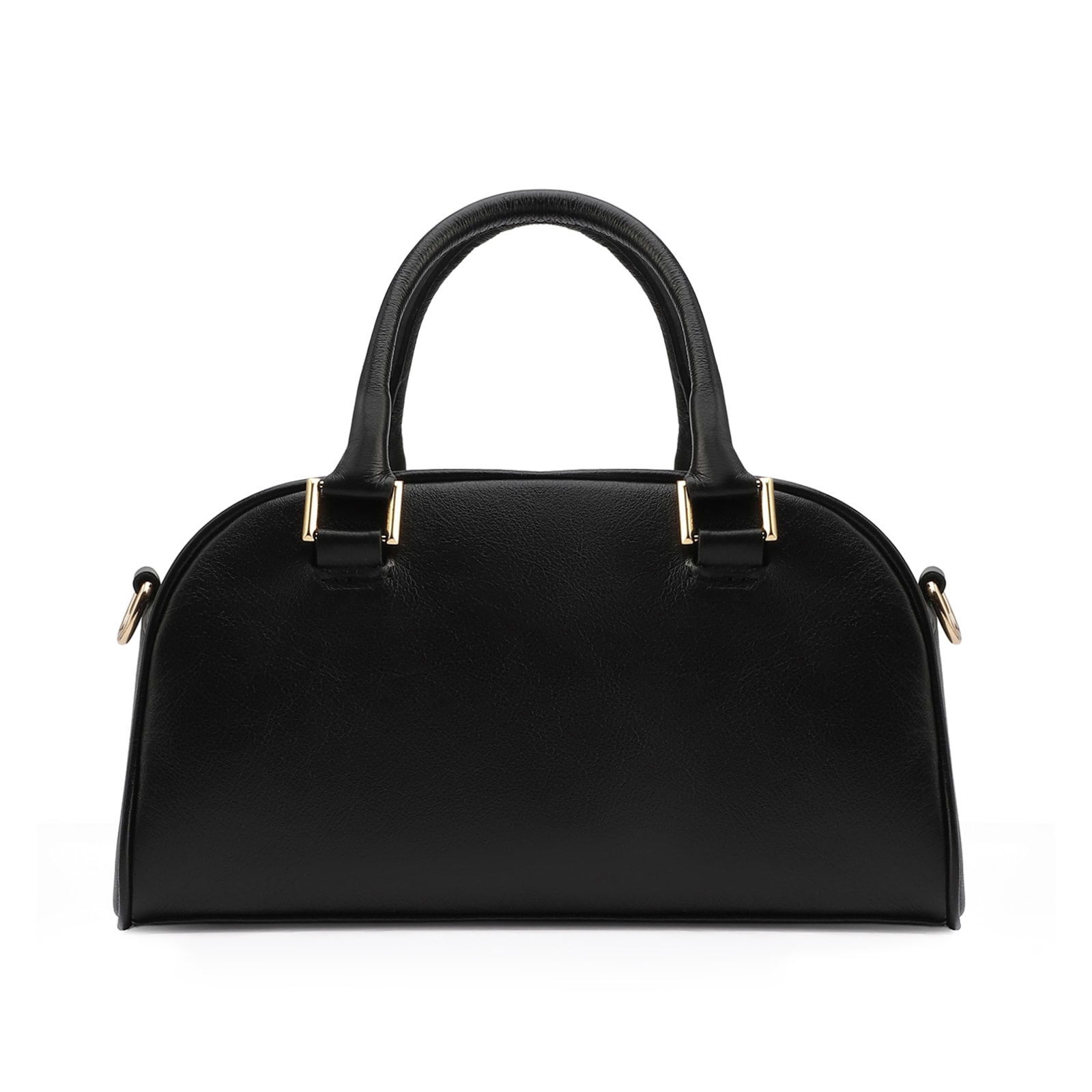 Bolsa De Mão Couro Preto