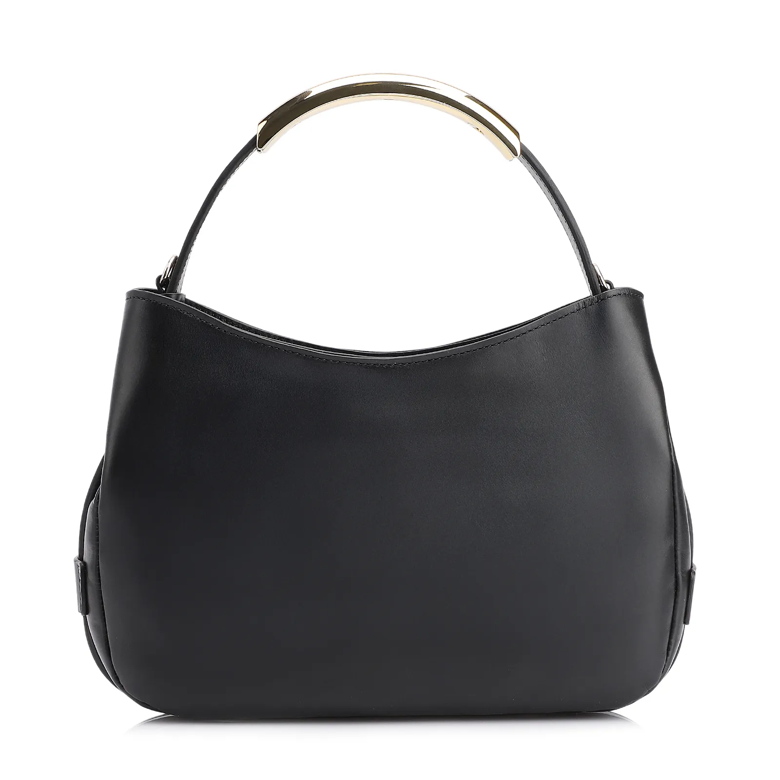 Bolsa De Mão Couro Preto