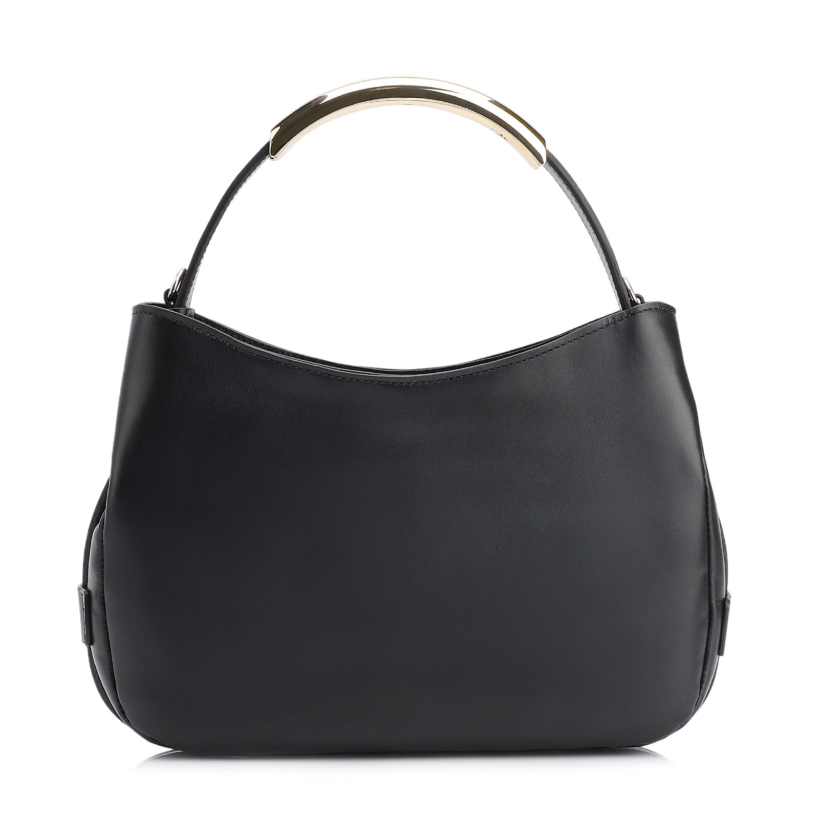 Bolsa De Mão Couro Preto