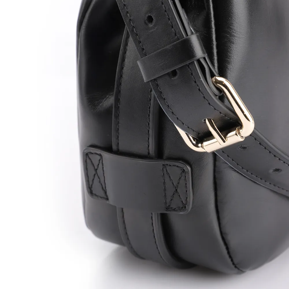 Bolsa De Mão Couro Preto - imagem 5