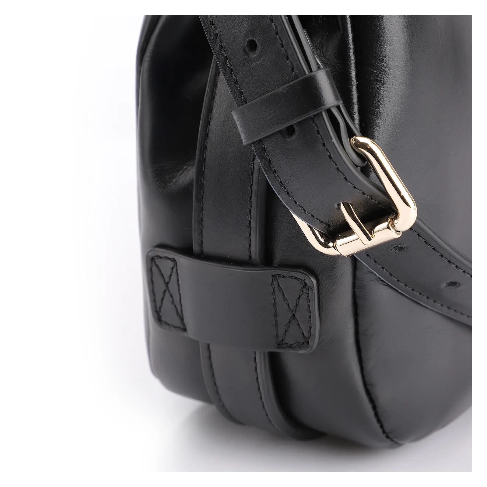 Bolsa De Mão Couro Preto