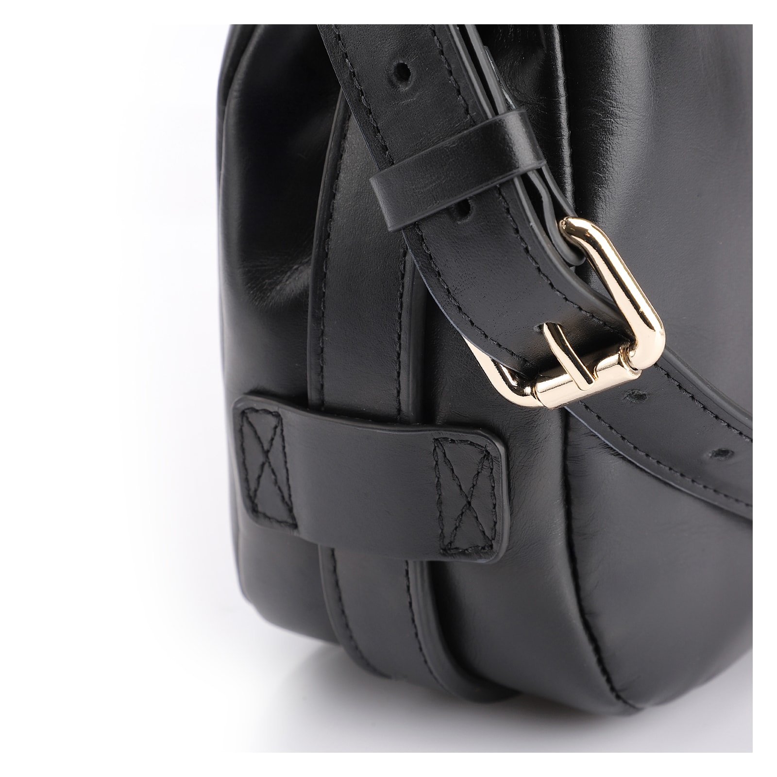 Bolsa De Mão Couro Preto