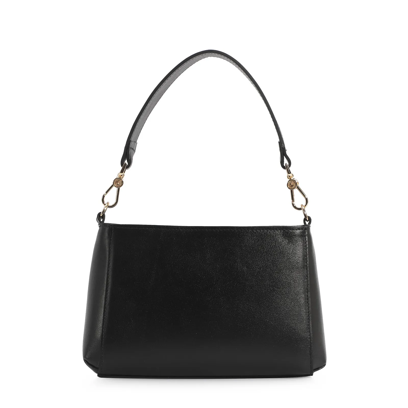 Bolsa De Mão Couro Preto