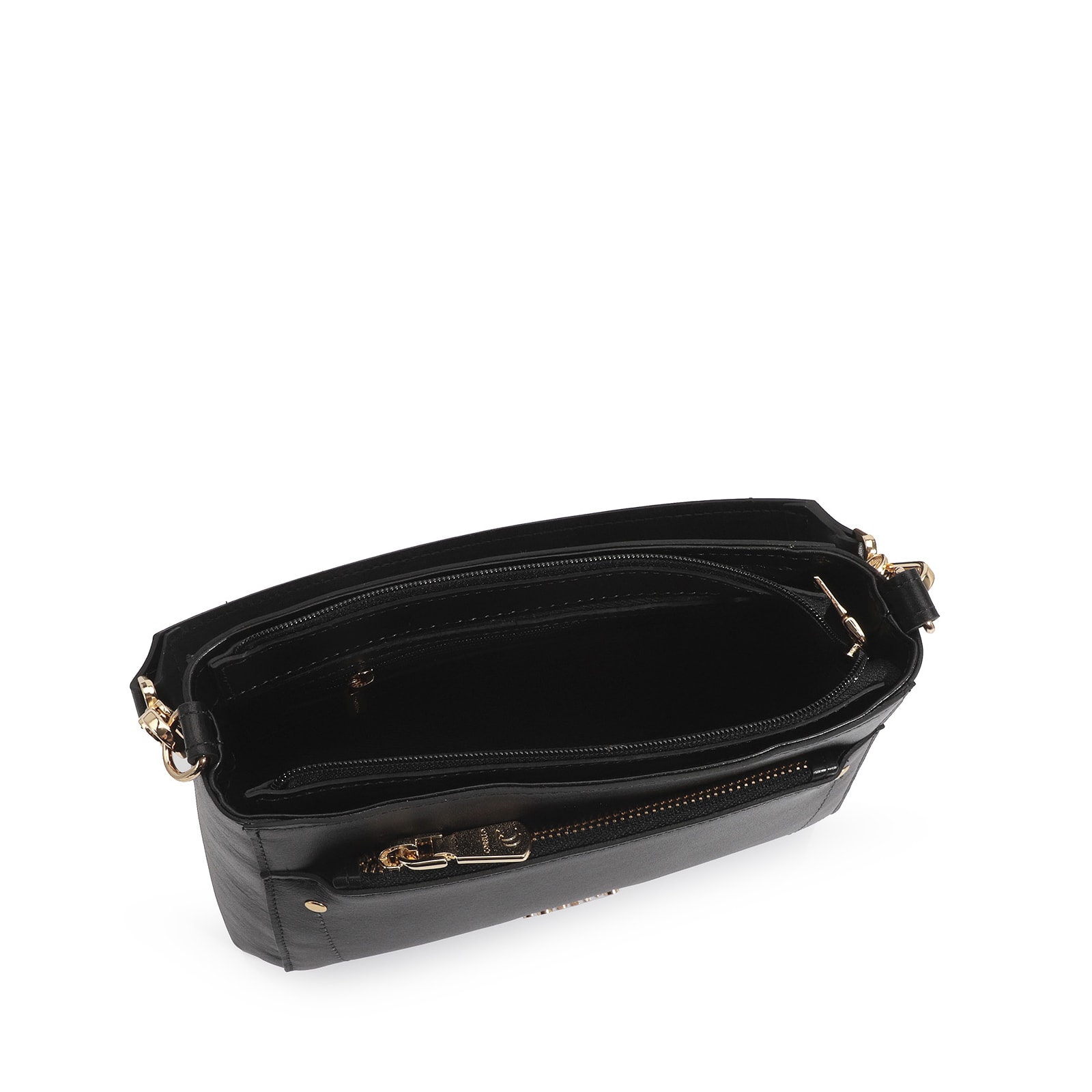 Bolsa De Mão Couro Preto