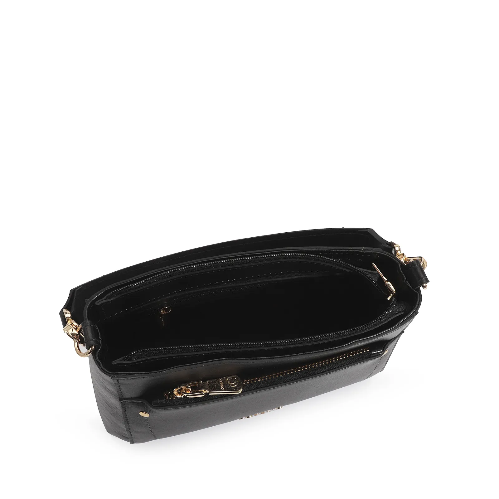 Bolsa De Mão Couro Preto