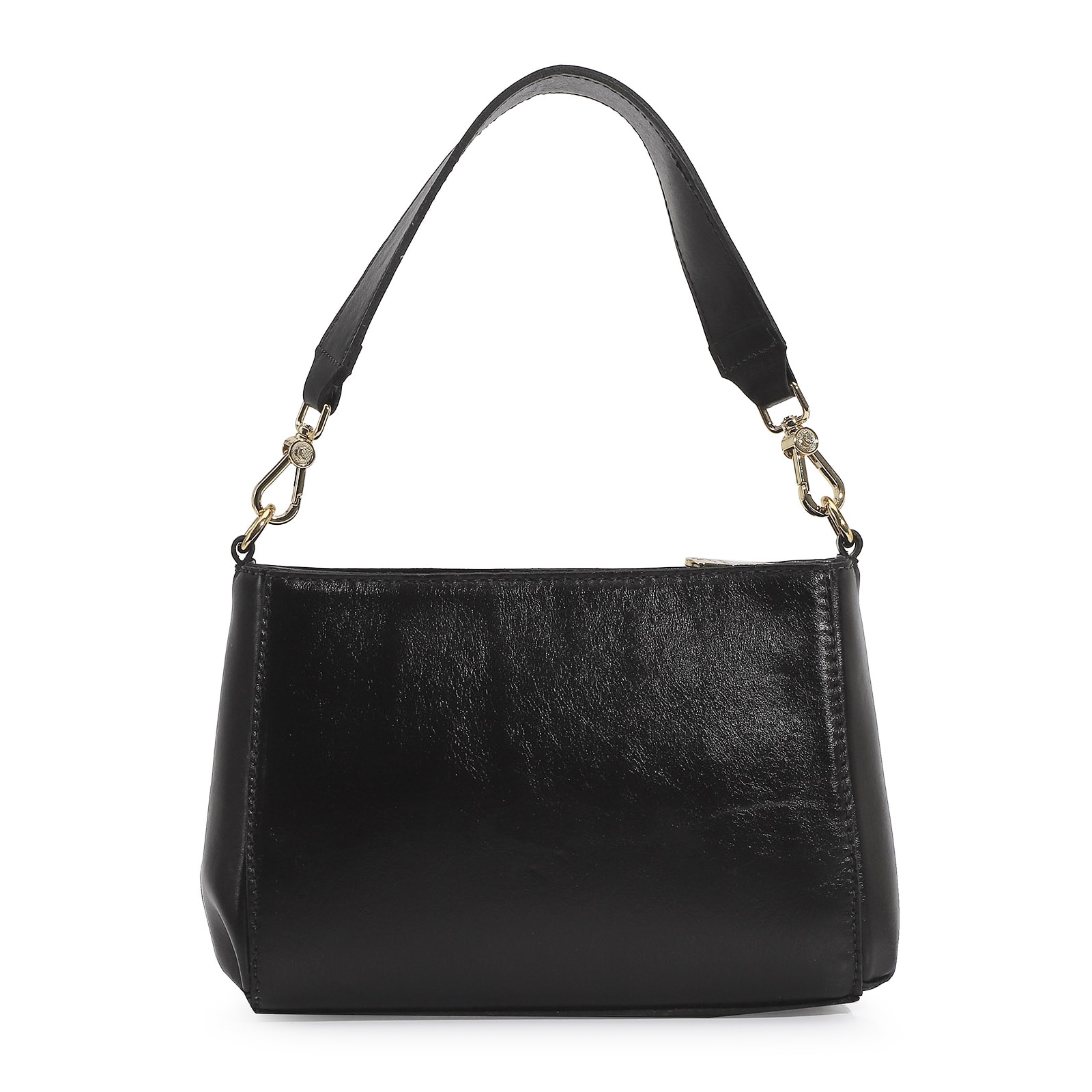 Bolsa De Mão Couro Preto