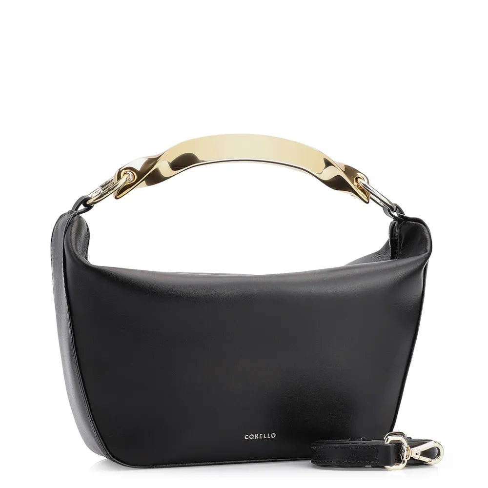 Bolsa De Mão Couro Preto - imagem 3