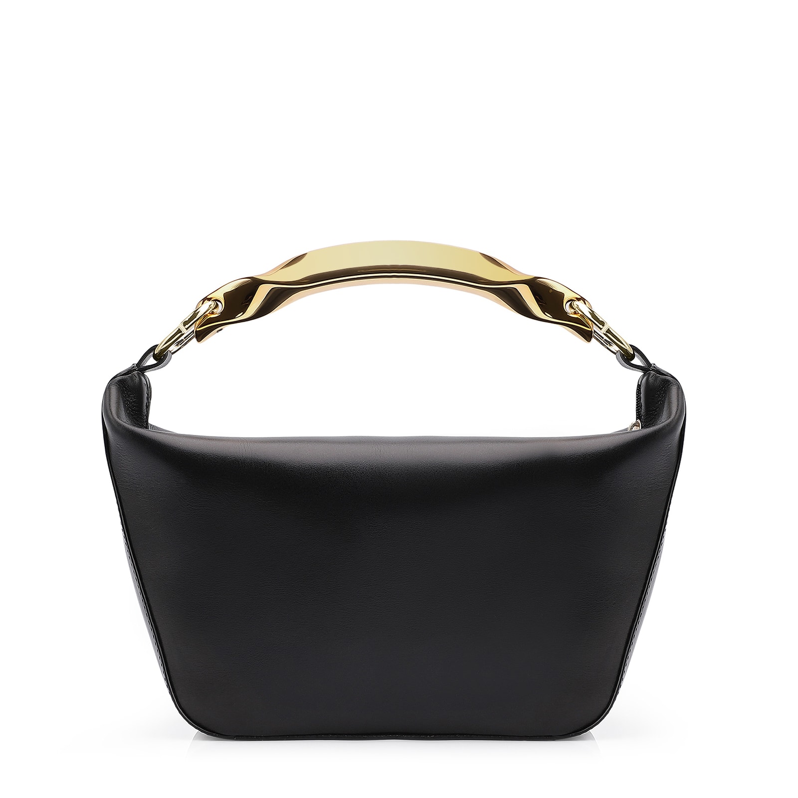 Bolsa De Mão Couro Preto