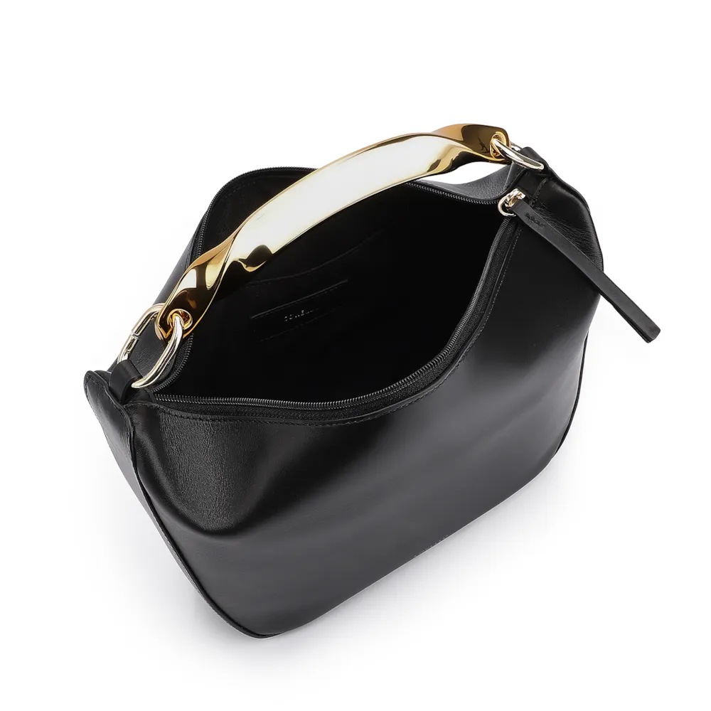 Bolsa De Mão Couro Preto - imagem 5