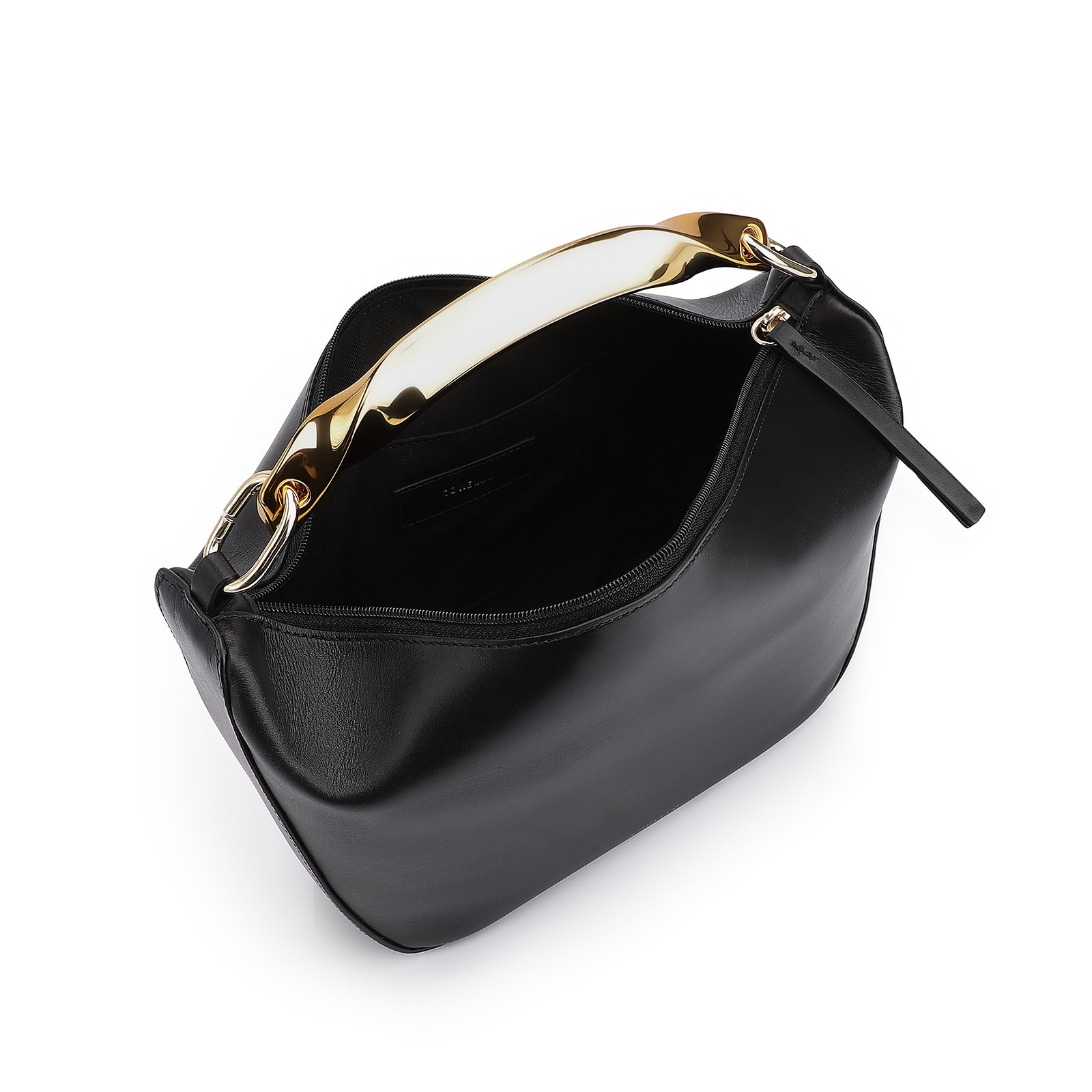 Bolsa De Mão Couro Preto