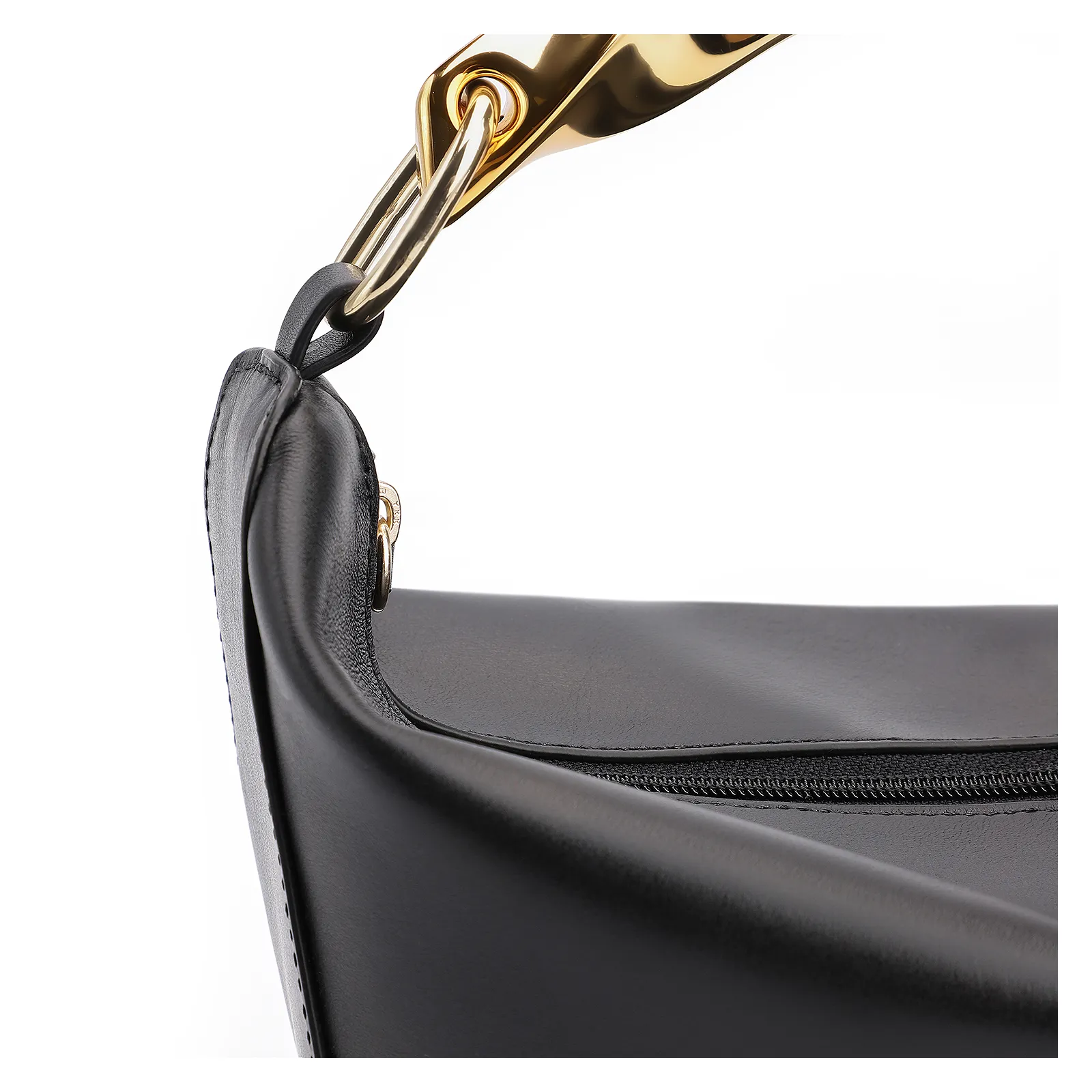 Bolsa De Mão Couro Preto