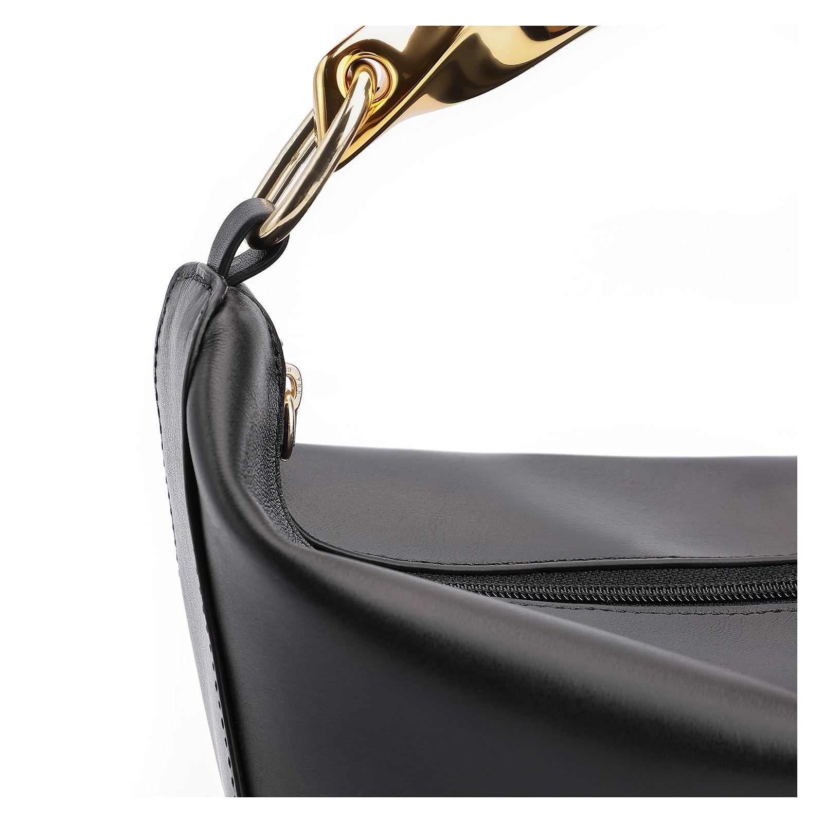 Bolsa De Mão Couro Preto